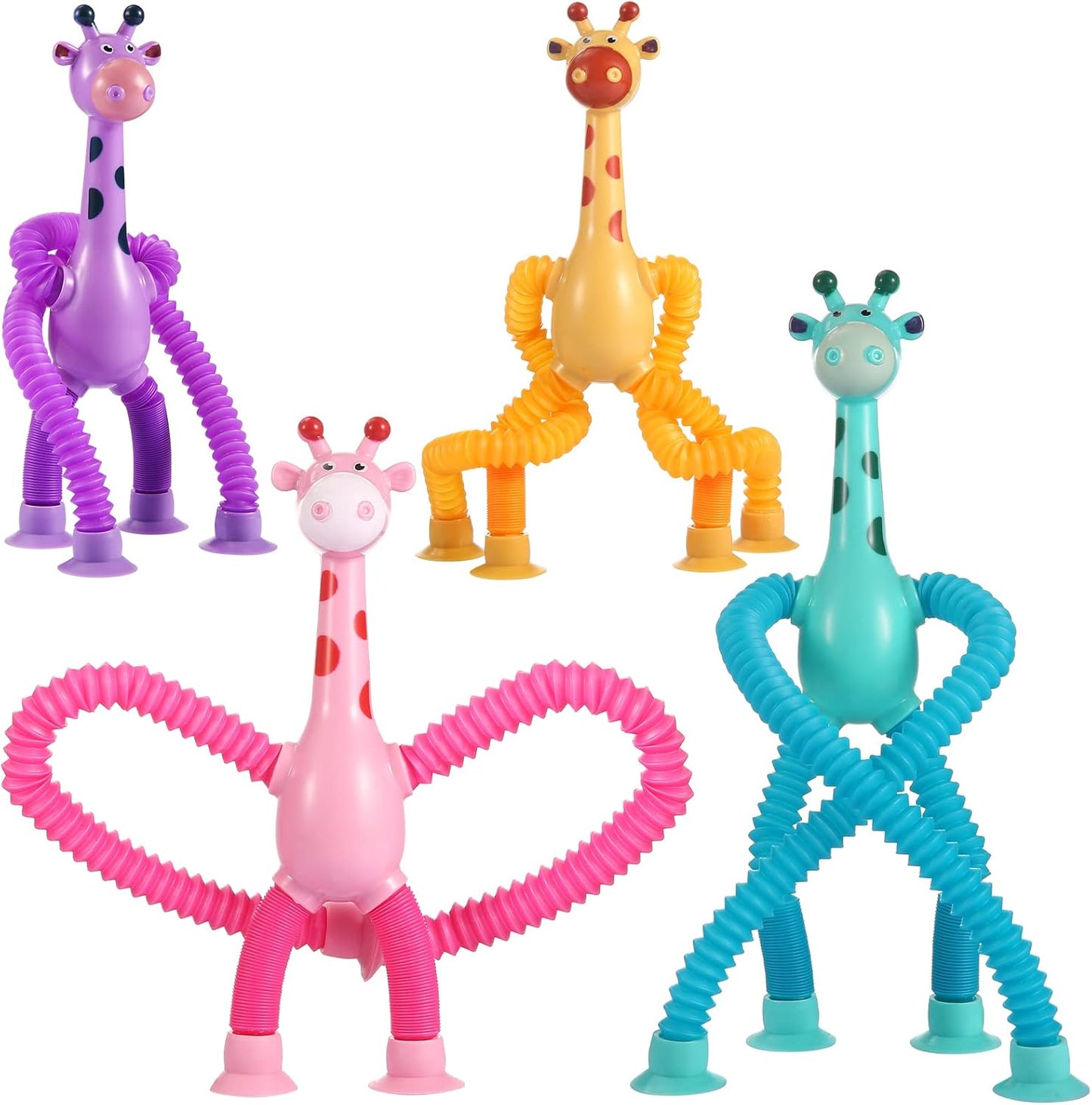Telescopic Giraffe Toy Set - Extendable Fun!