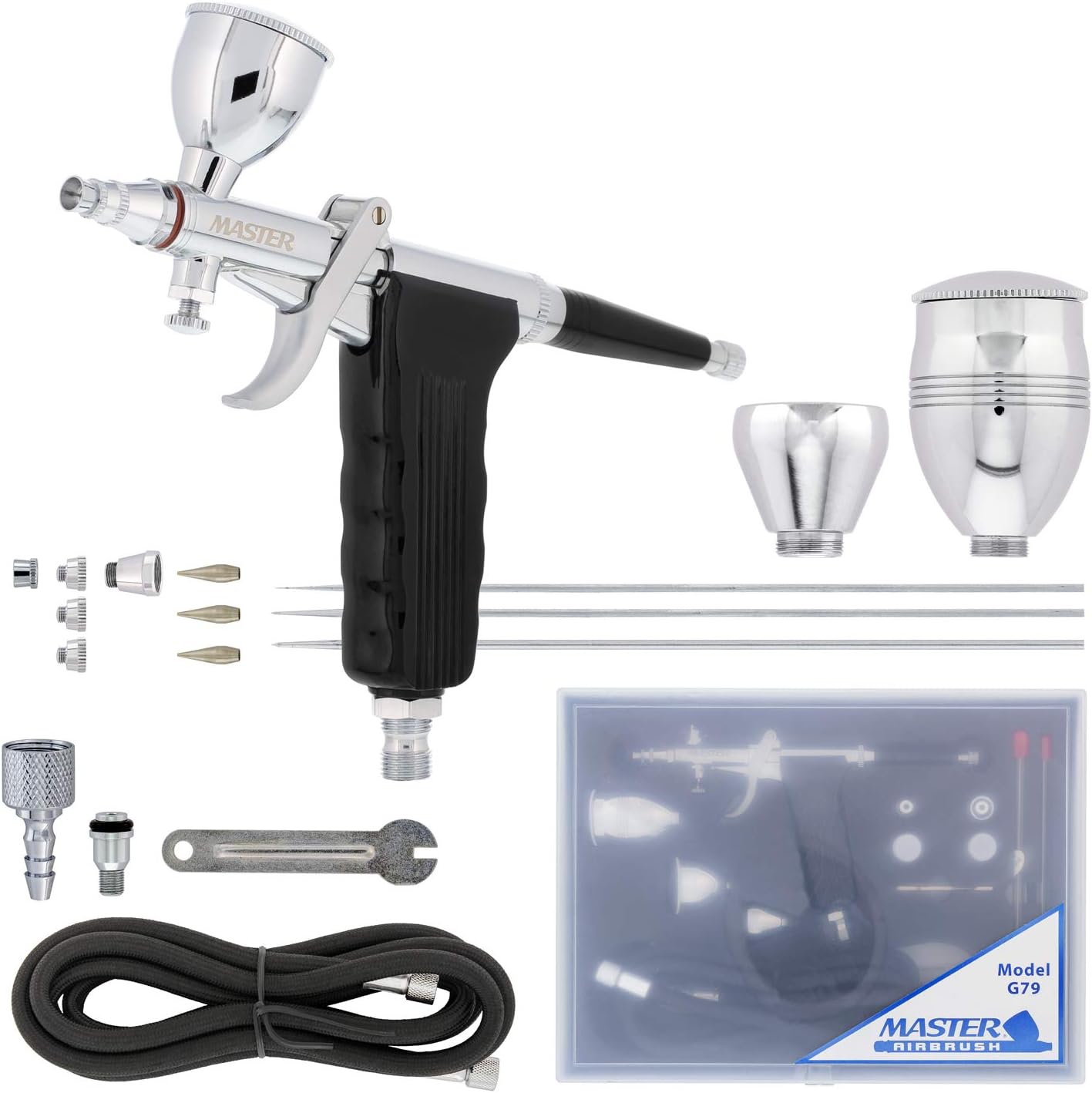 Master Airbrush Model G79 Precision Dual-Action Airbrush Set