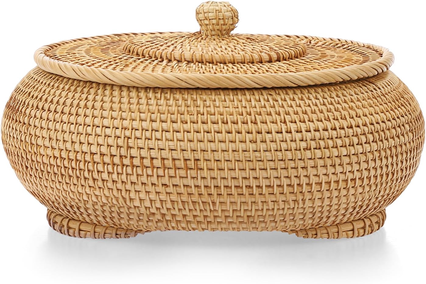 Hipiwe Round Rattan Boxes: Stylish Storage for Any Space