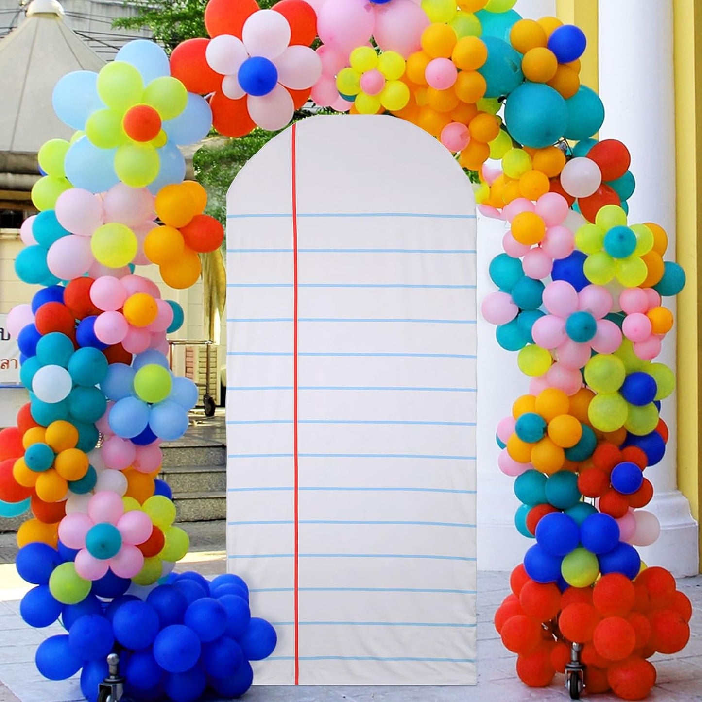 Back to School Arch Backdrop Cover for Kindergarten Events