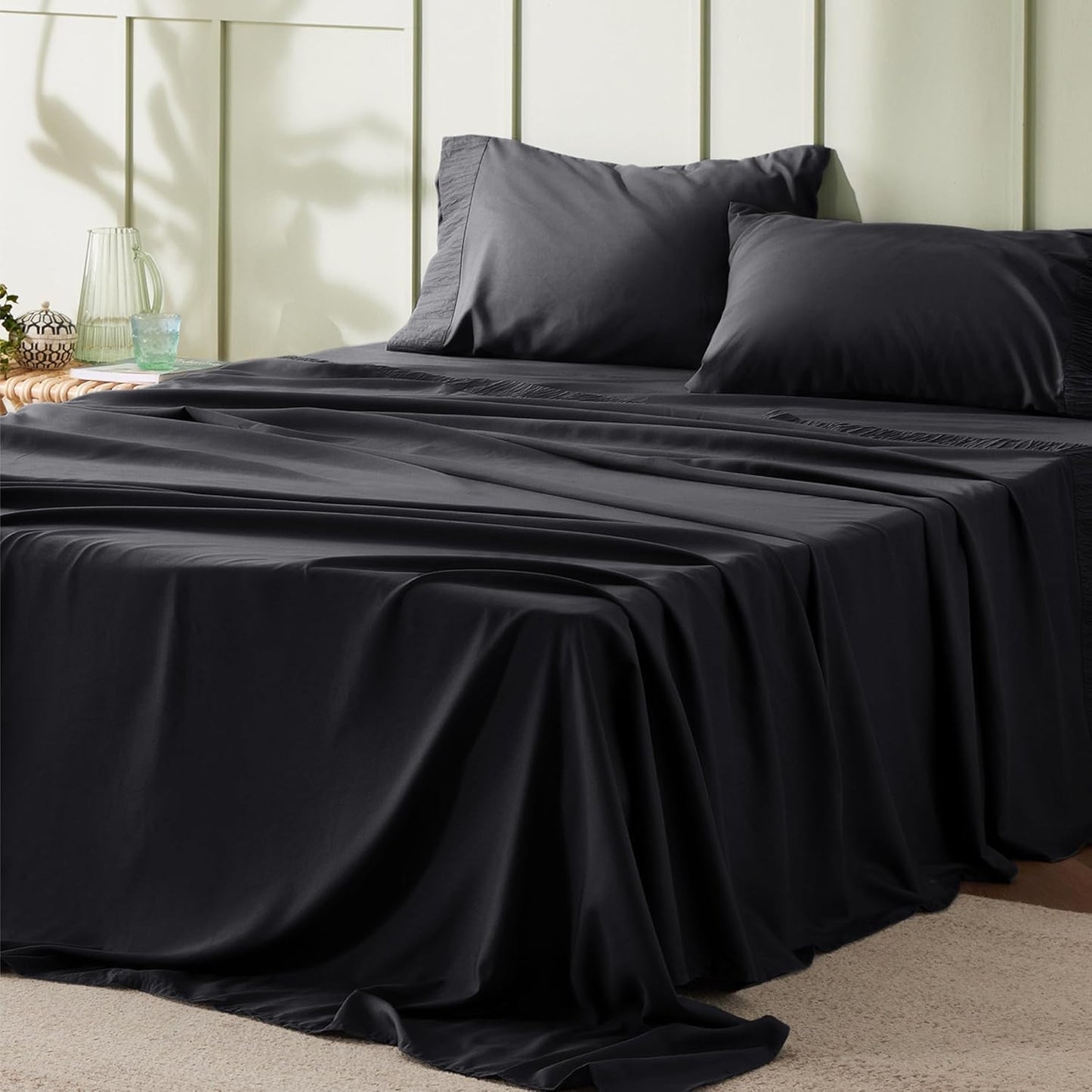 Bedsure King Size Sheets Set - Soft, Cooling, Luxury Bedding