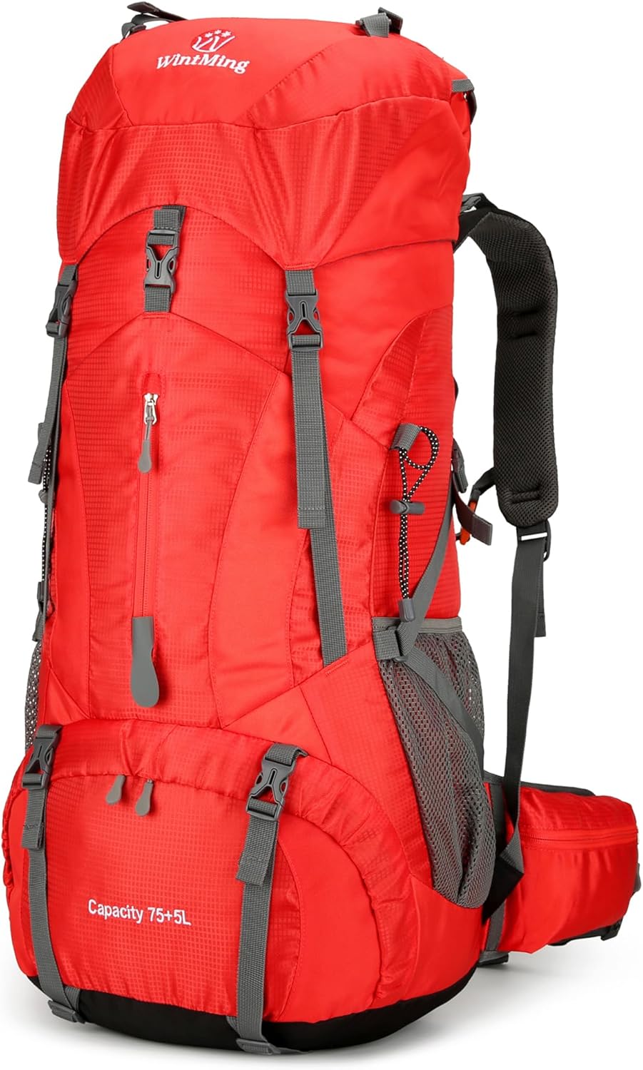 WintMing 75L Waterproof Hiking Backpack for Camping Trips
