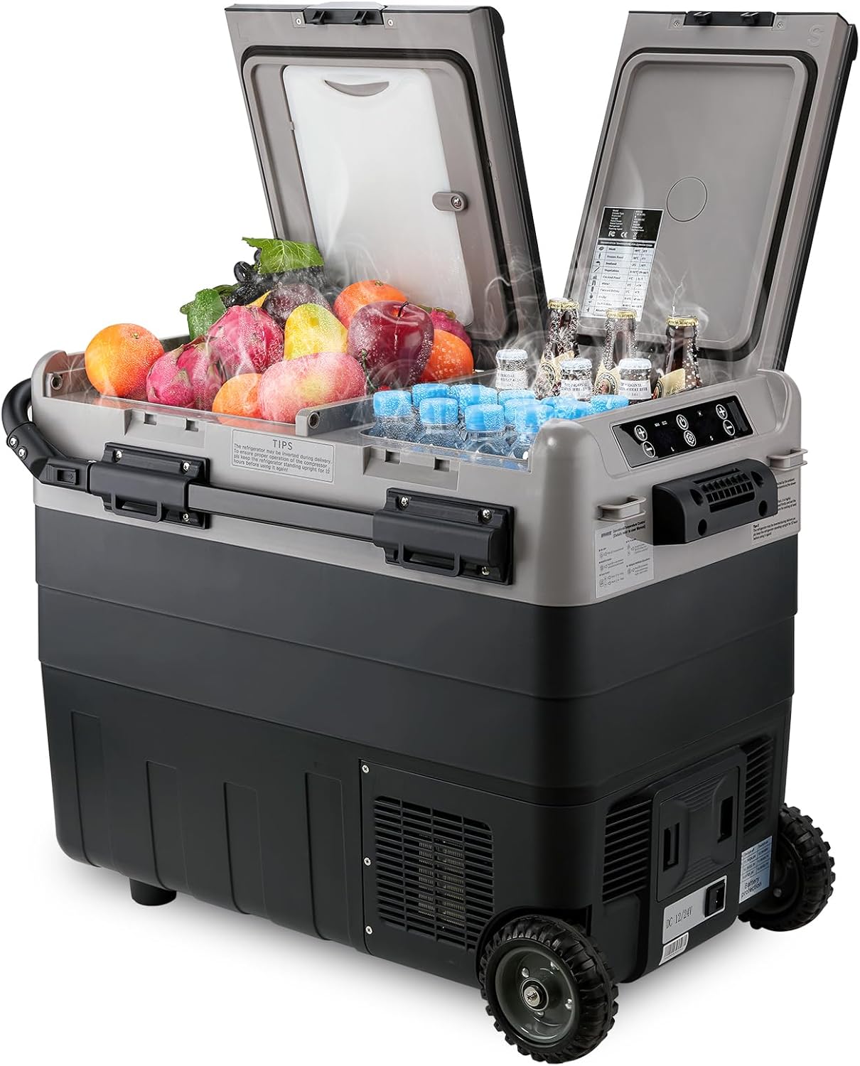 Kohree 12V Car Refrigerator - 53 Quart Portable Freezer