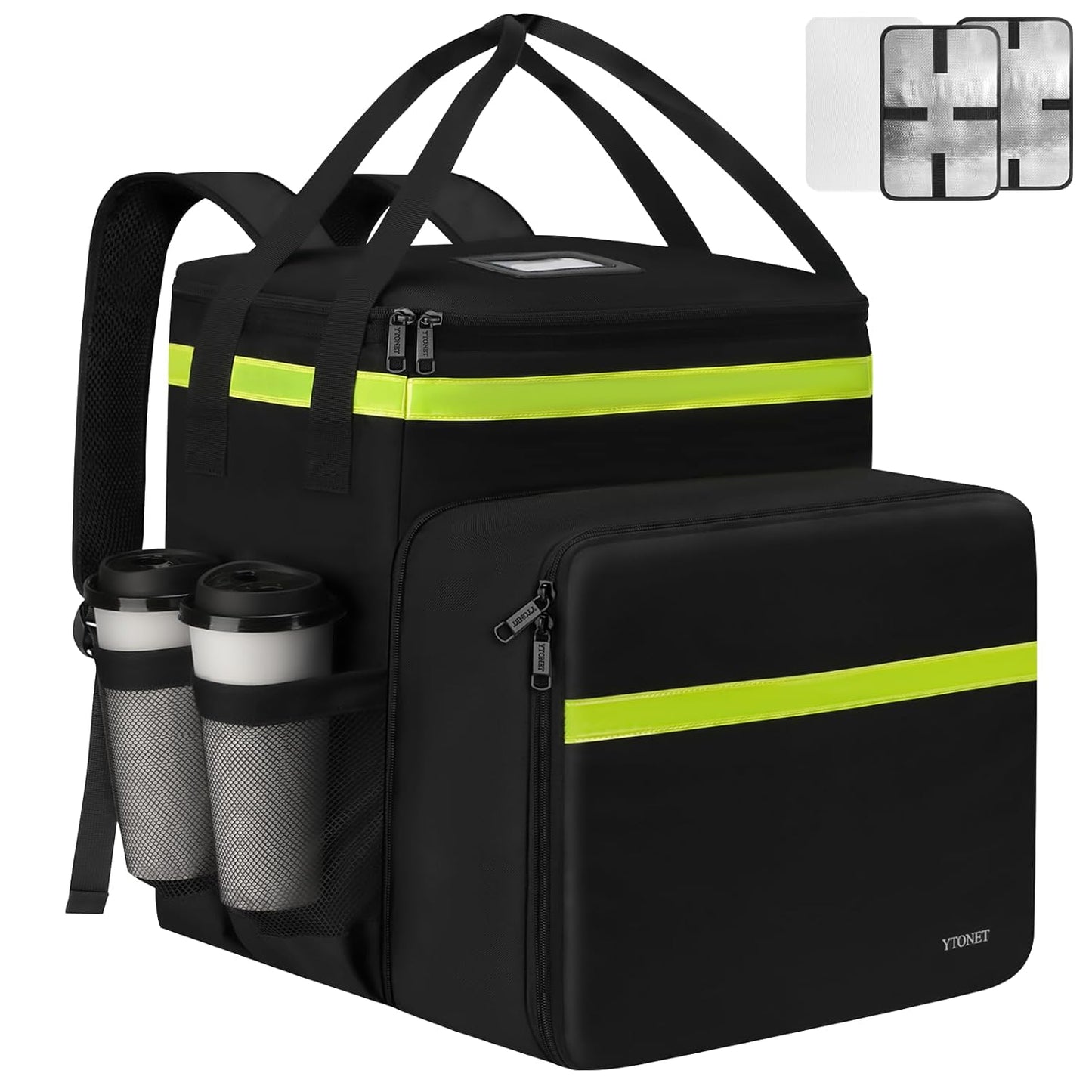 Ytonet Food Delivery Backpack with Expandable Capacity and Safety