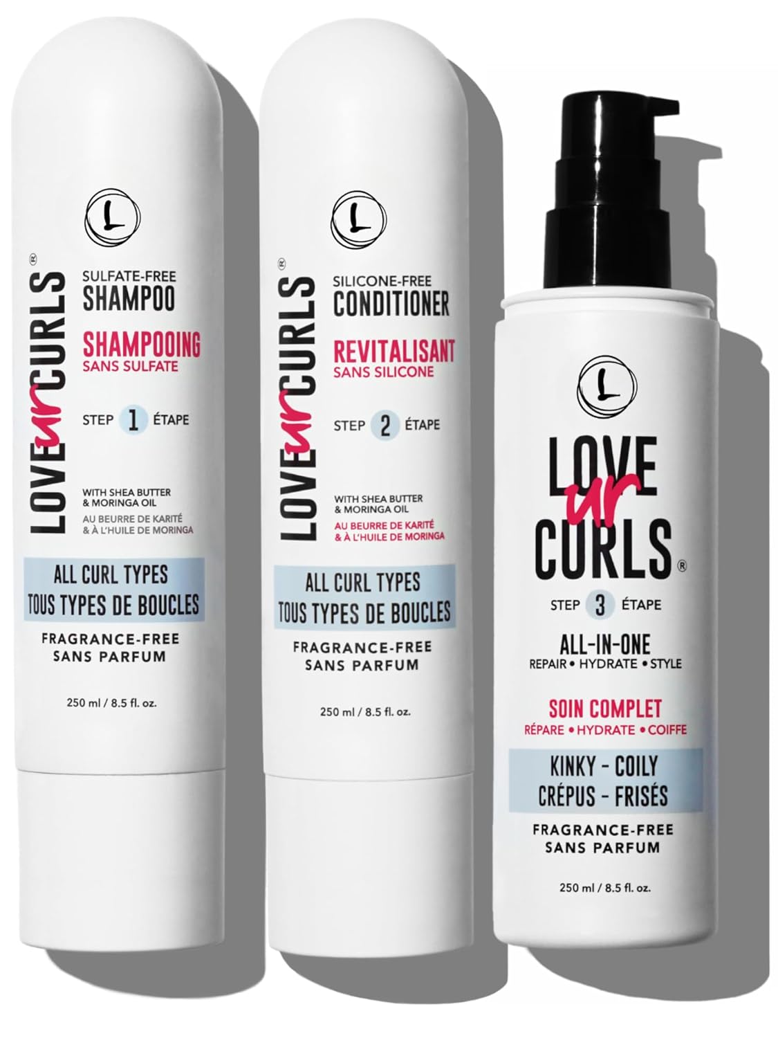Fragrance Free Shampoo & Conditioner Set for Kinky Coily Hair