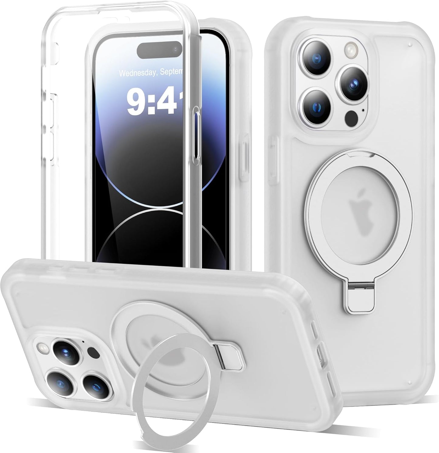 Compatible iPhone 14 Pro Max Case with Magnetic Ring Stand