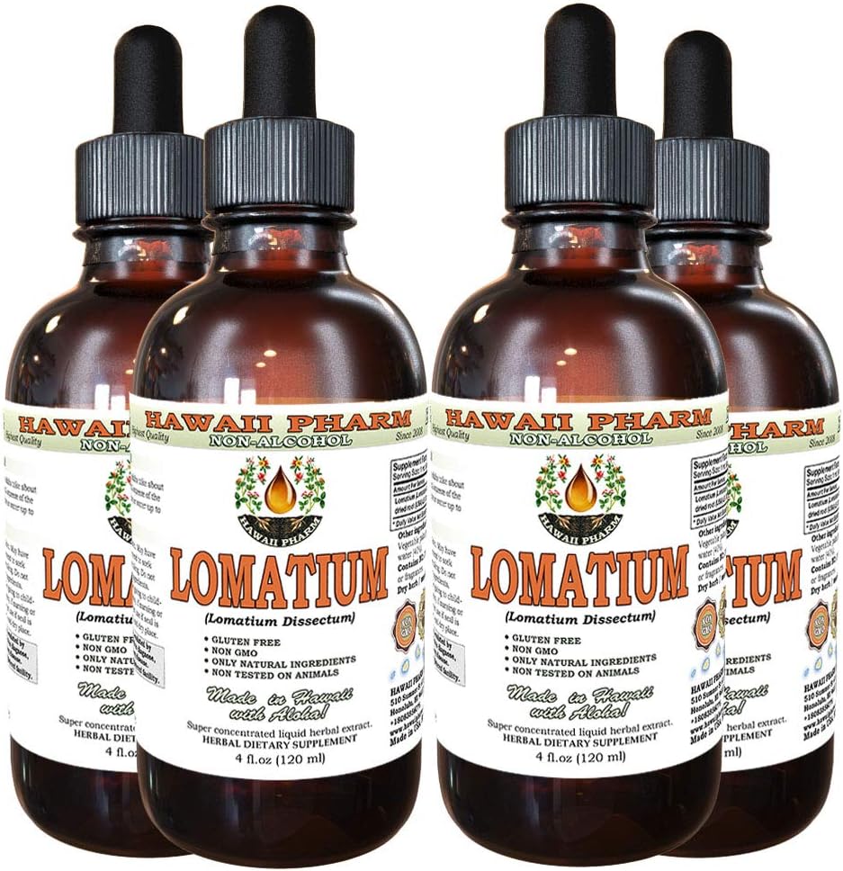 Lomatium Alcohol-Free Liquid Extract - Natural Herbal Supplement