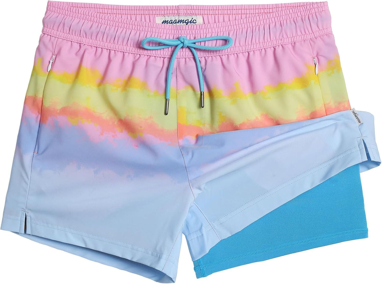 Mens Swim Trunks with Compression Liner for Ultimate Comfort