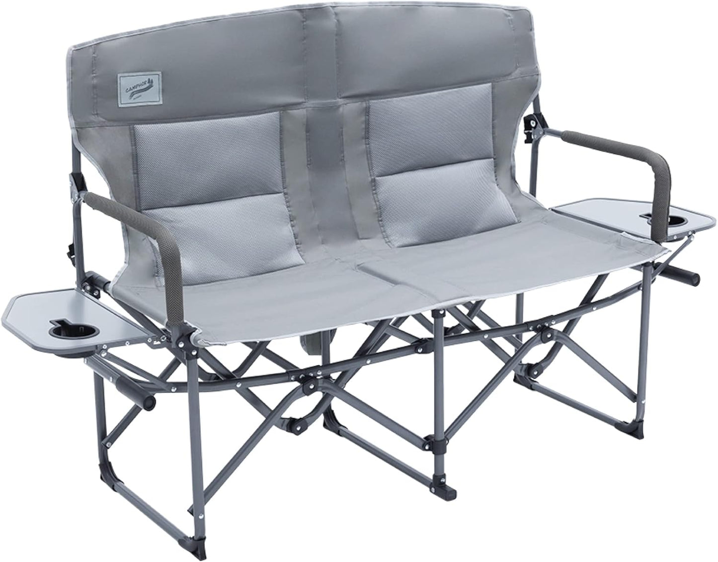 Oversized Double Portable Folding Directors Loveseat Chair