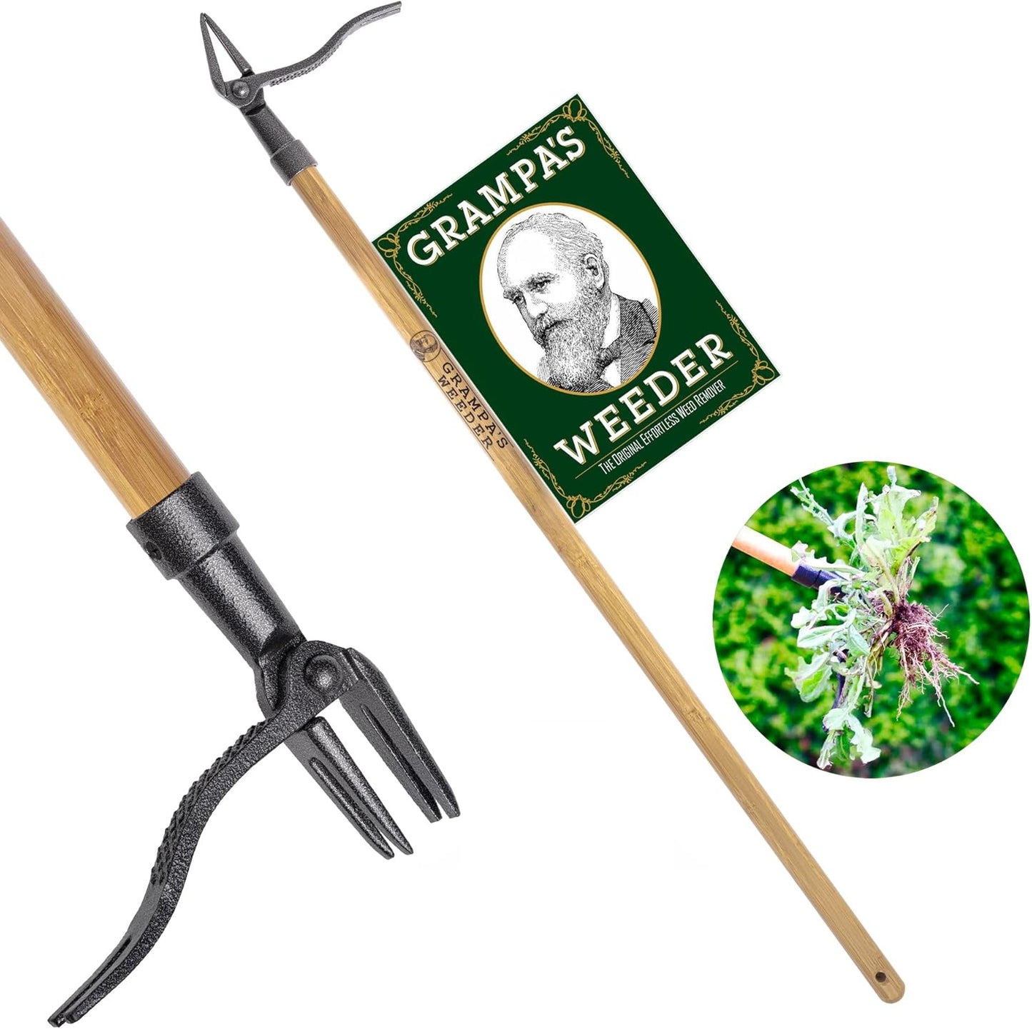 Grampa's Weeder Original Stand Up Weed Puller Tool for Easy Weeding