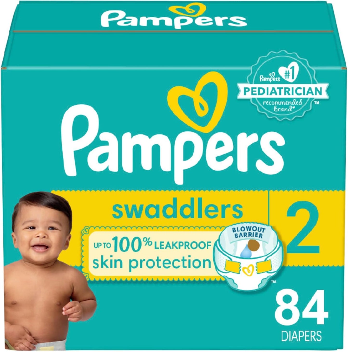 Pampers Swaddlers Size 2 - 84 Count - Ultra Absorbent