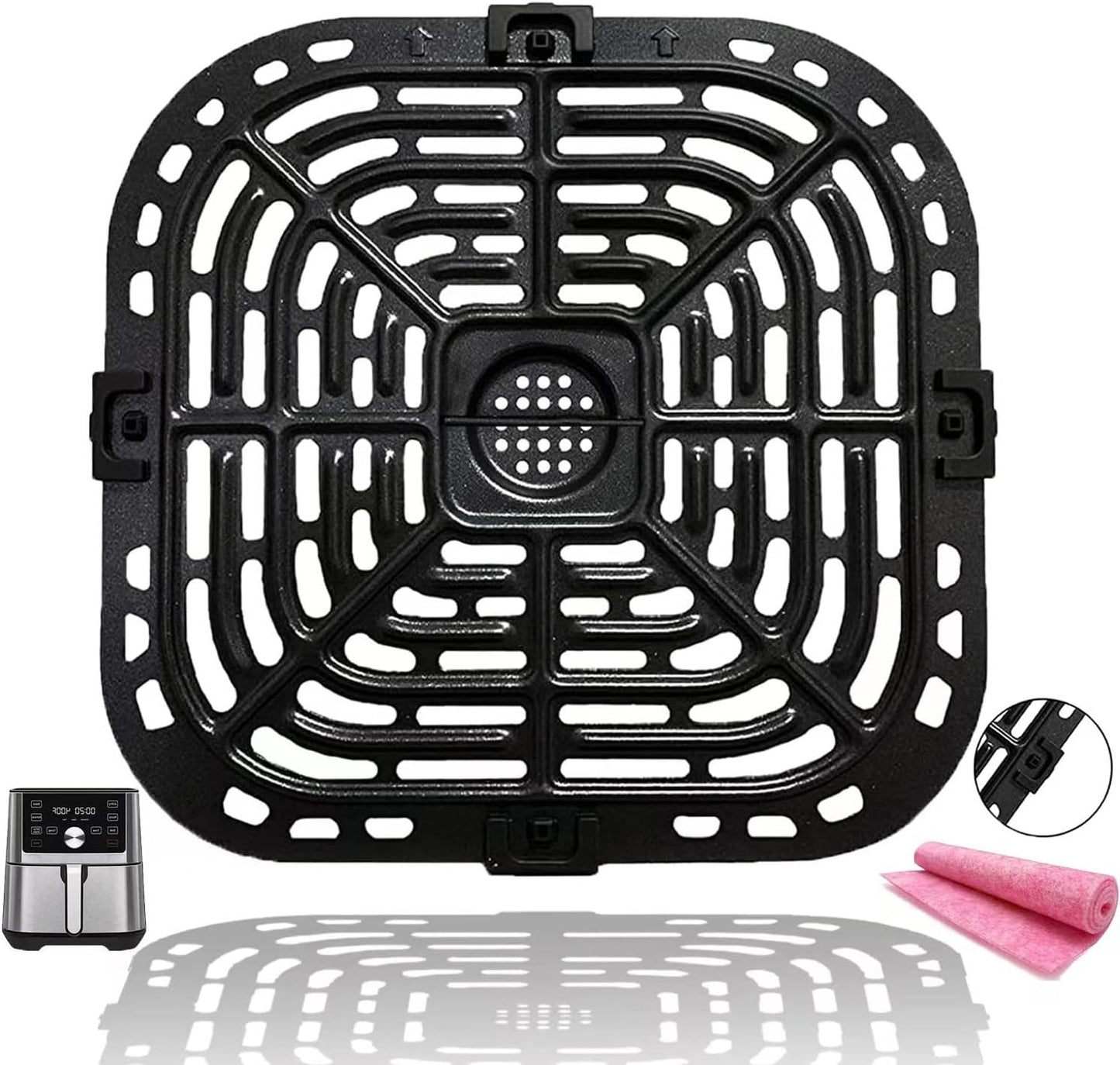 Premium Air Fryer Rack: Perfect Fit & Easy Clean!