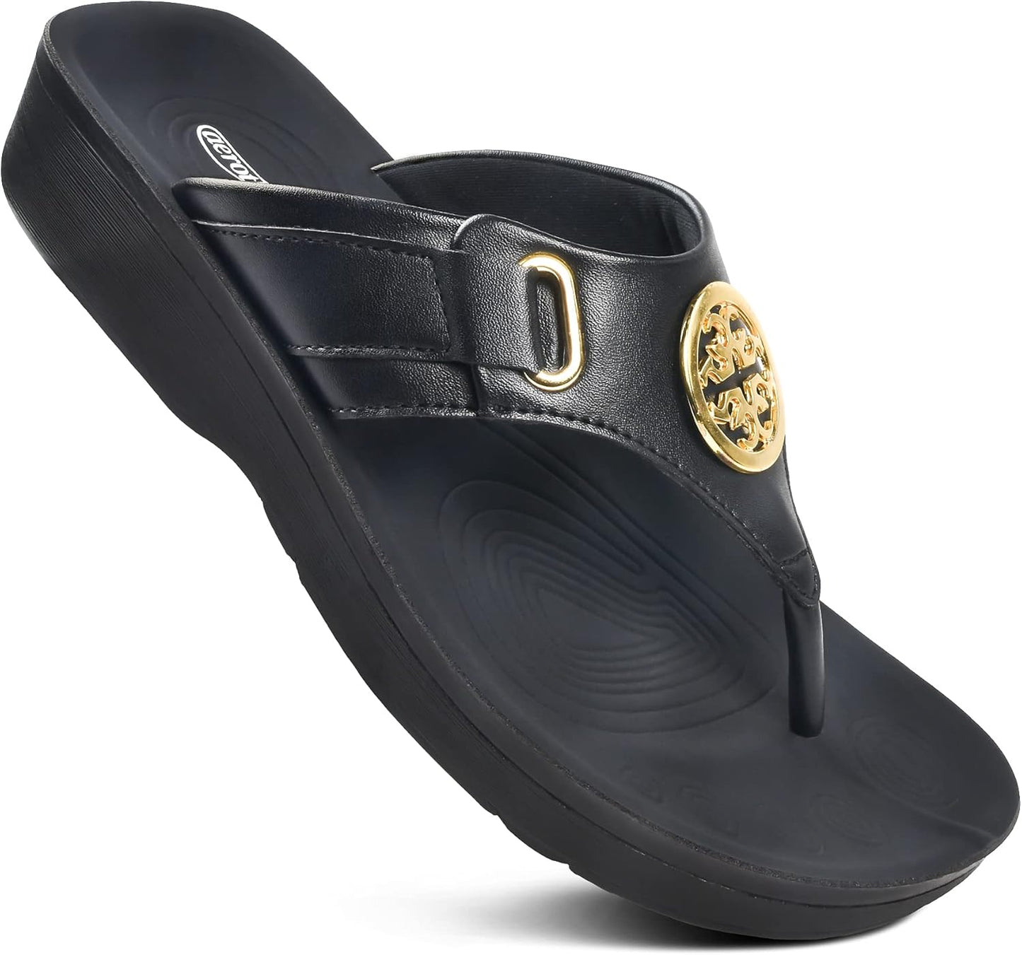 AEROTHOTIC Arch Support Flip Flops for Women Stylish Comfort