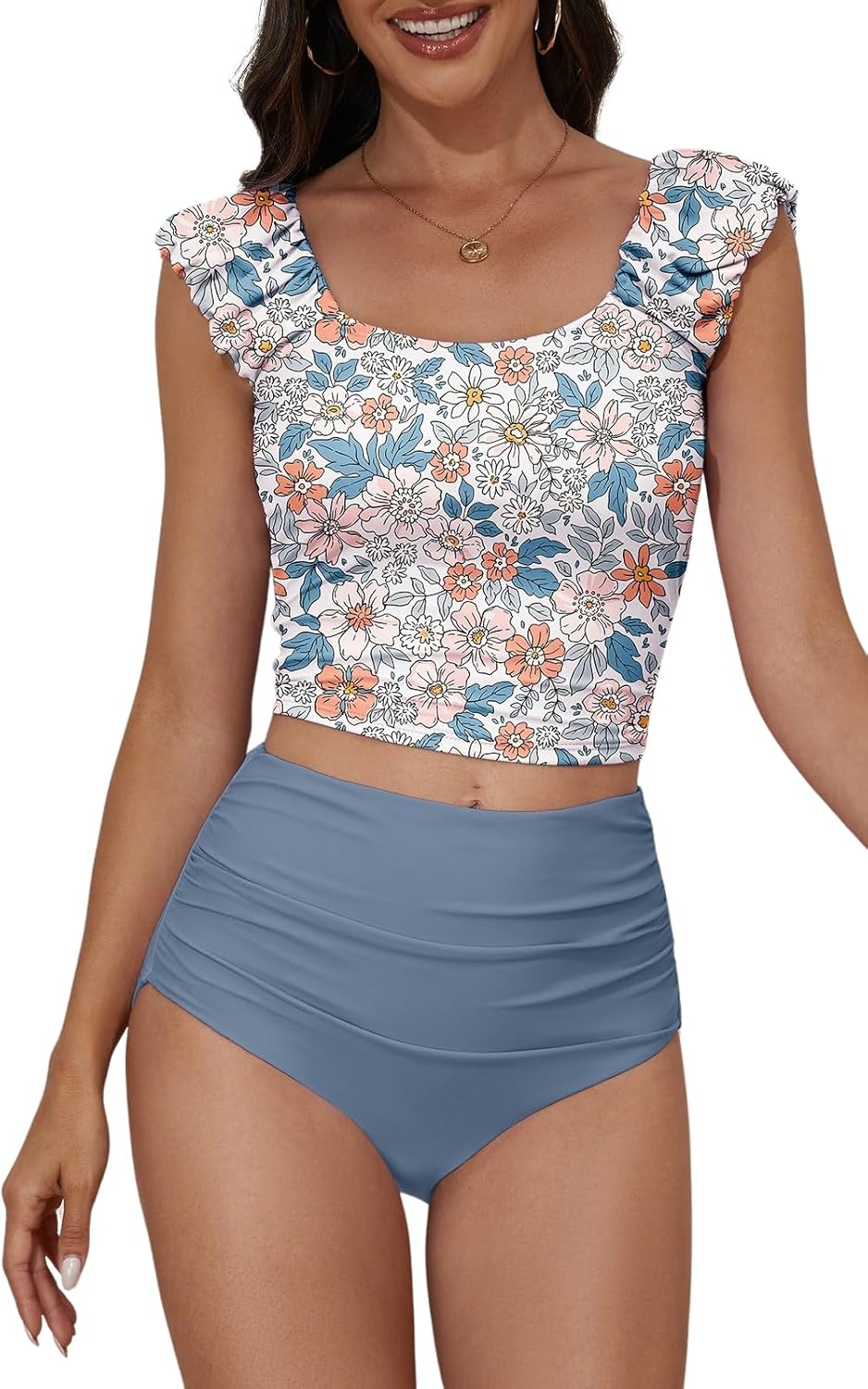Eomenie Tankini Swimsuits for Women with Tummy Control Style