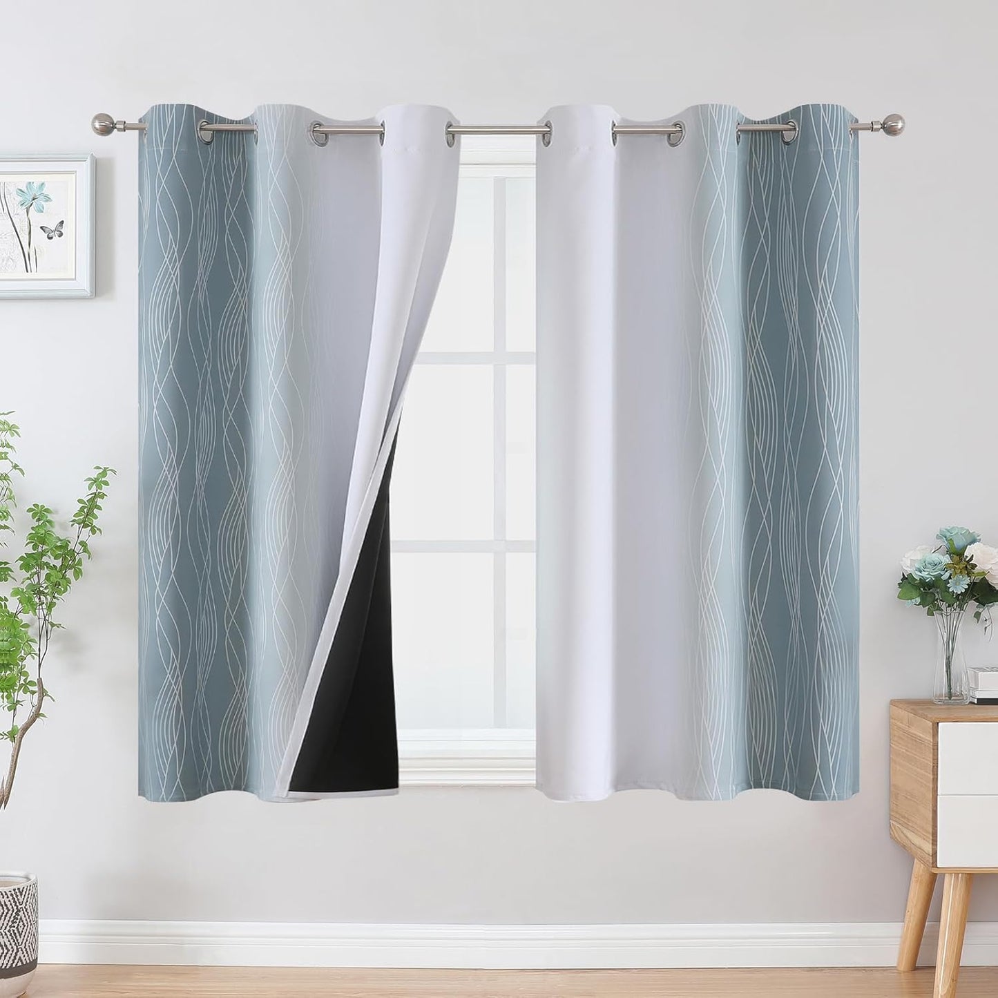 Ombre Blackout Curtains by Estelar Textiler for Full Room Darkening