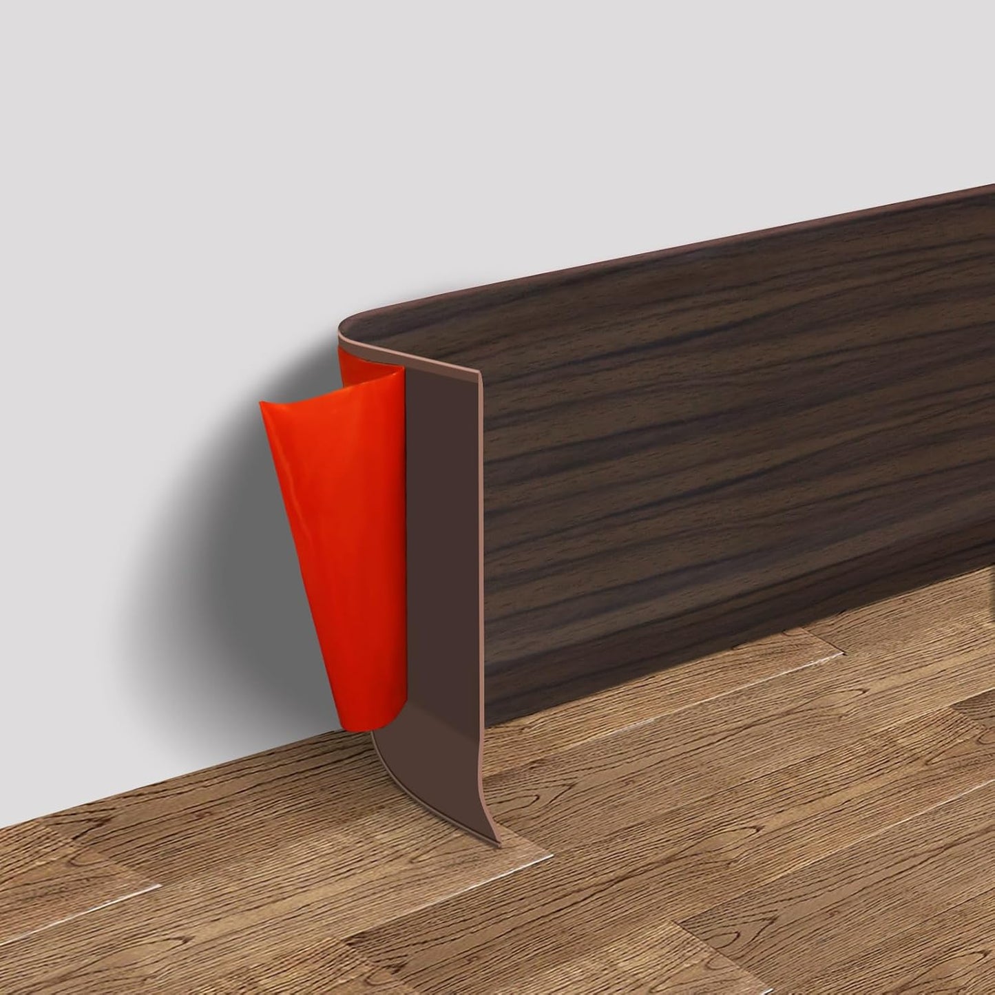 Flexible Self Adhesive Vinyl Wall Base Molding Trim 6in x 20ft