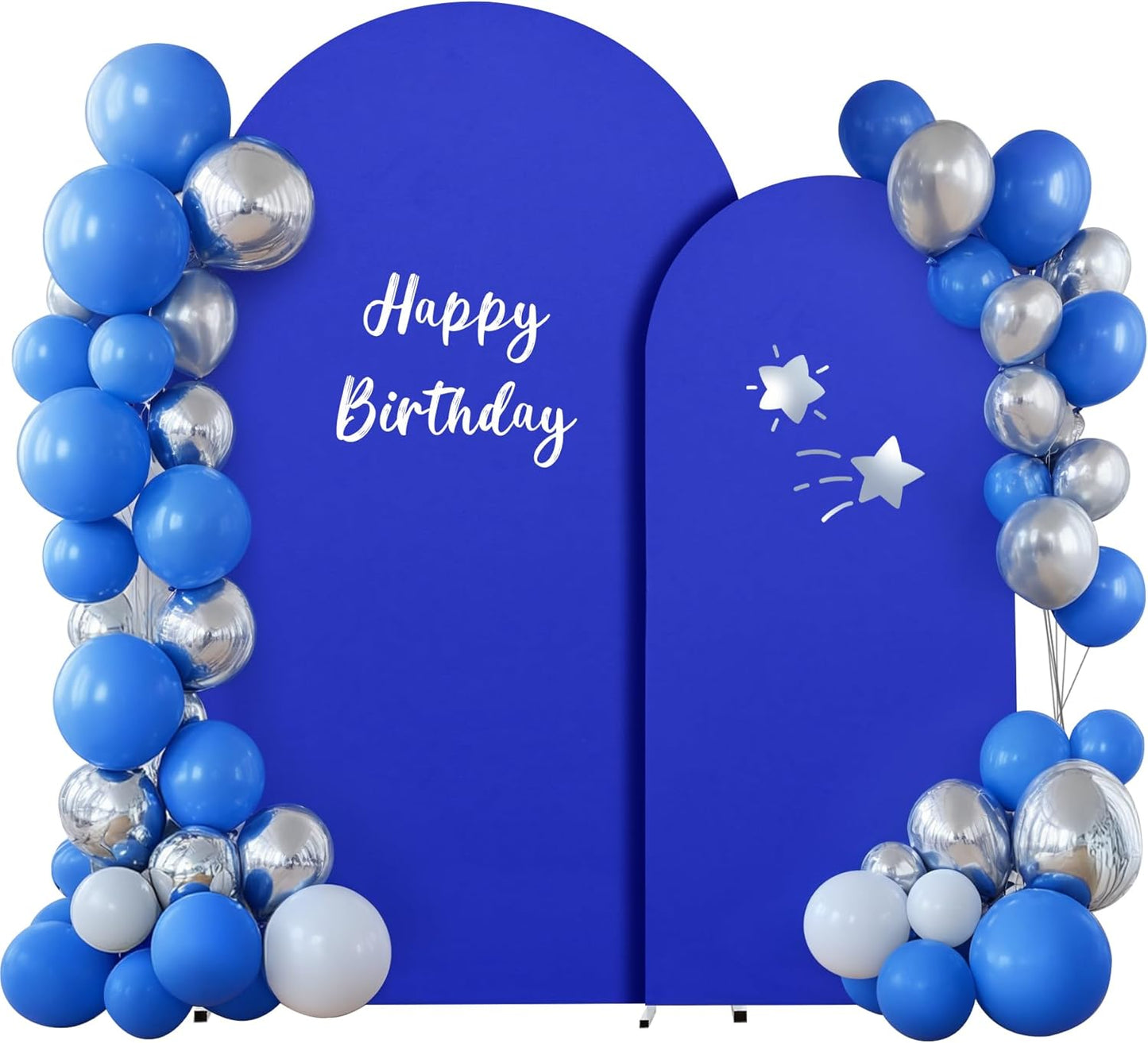 Royal Blue Arch Backdrop Cover Set for Stunning Celebrations