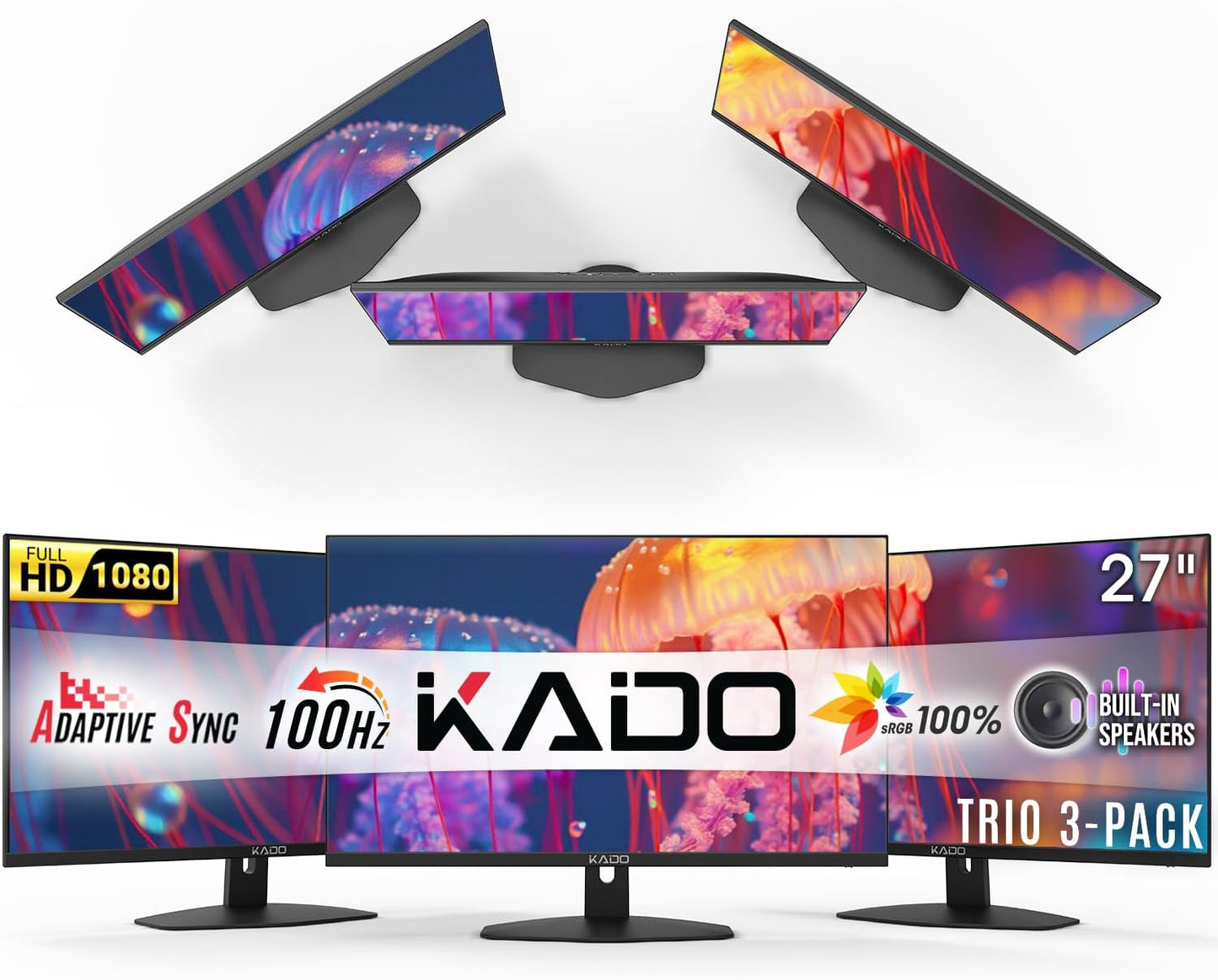 Immerse in Triple Screen 27 Bliss - Kado Trio