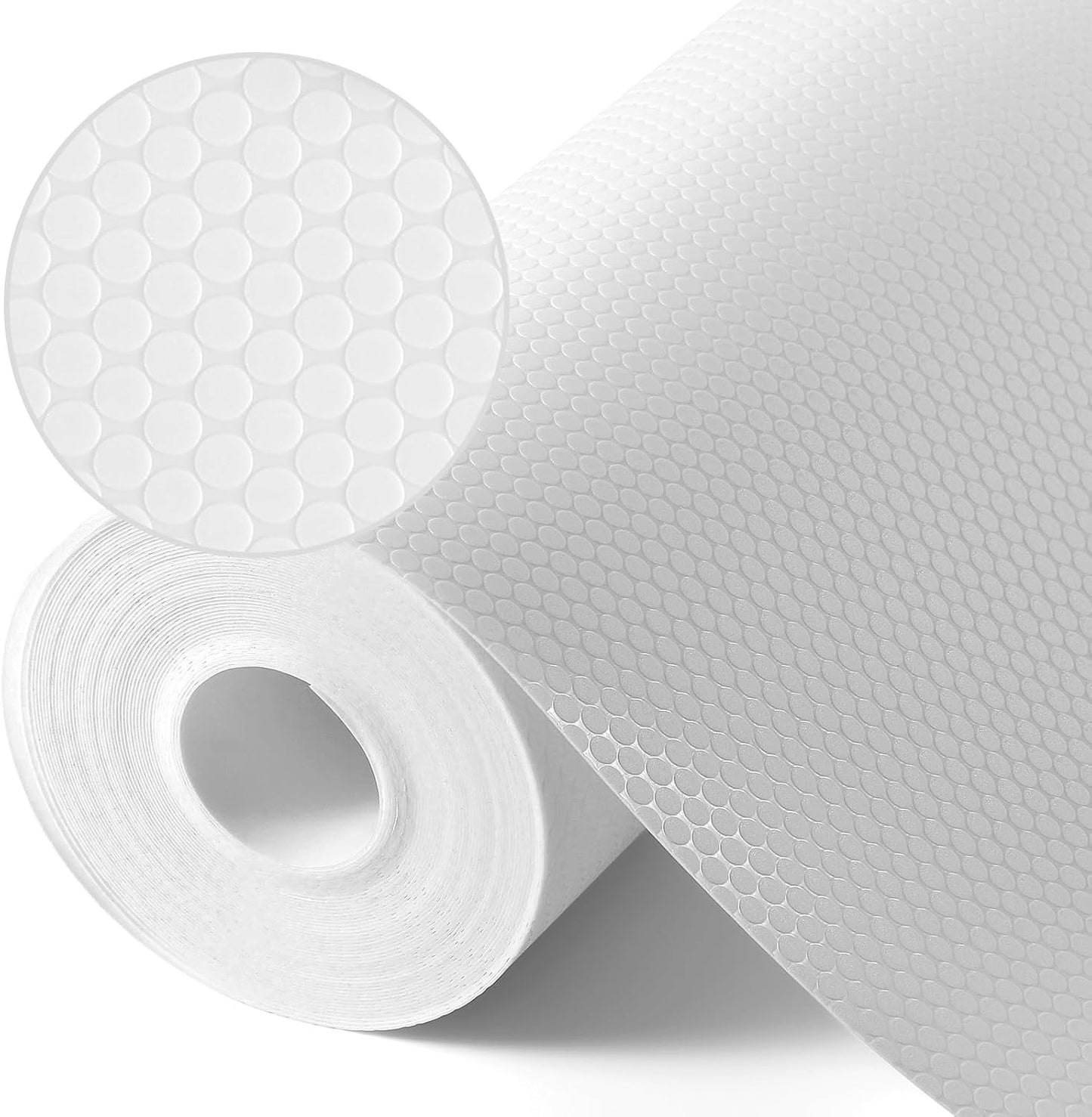 Non Adhesive White Shelf Liners for Kitchen Cabinets and More