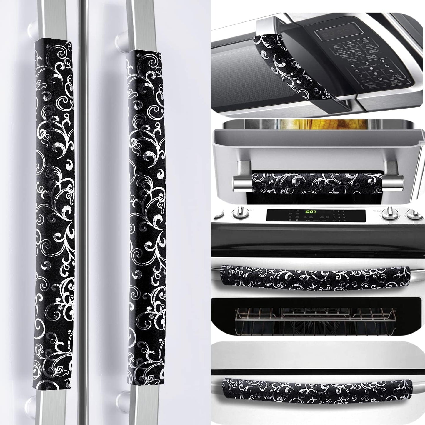 6-Pack Velvet Handle Covers: Keep Appliances Clean!