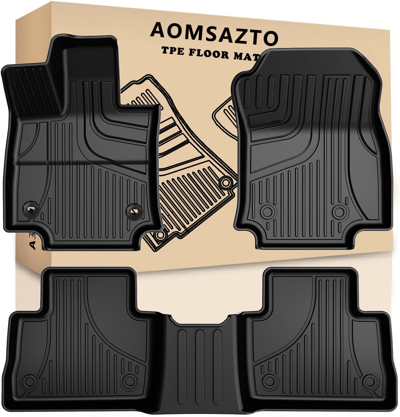 RAV4 Floor Mats AOMSAZTO Fit for Toyota RAV4 2019-2025