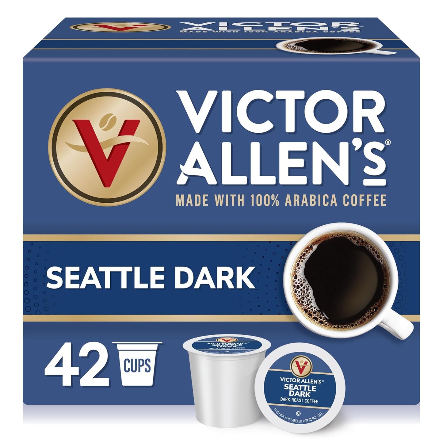 Seattle Dark Roast Coffee Pods - 42 Count