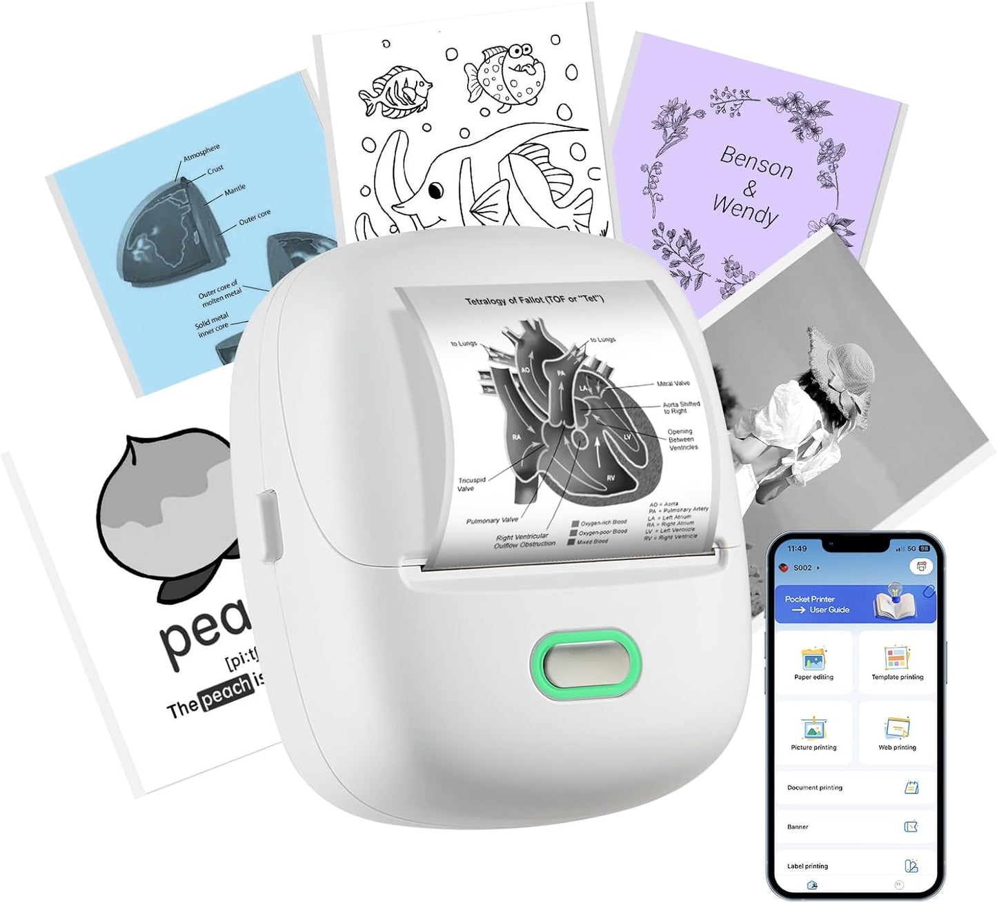 Portable Bluetooth Sticker Printer - Print Anywhere!