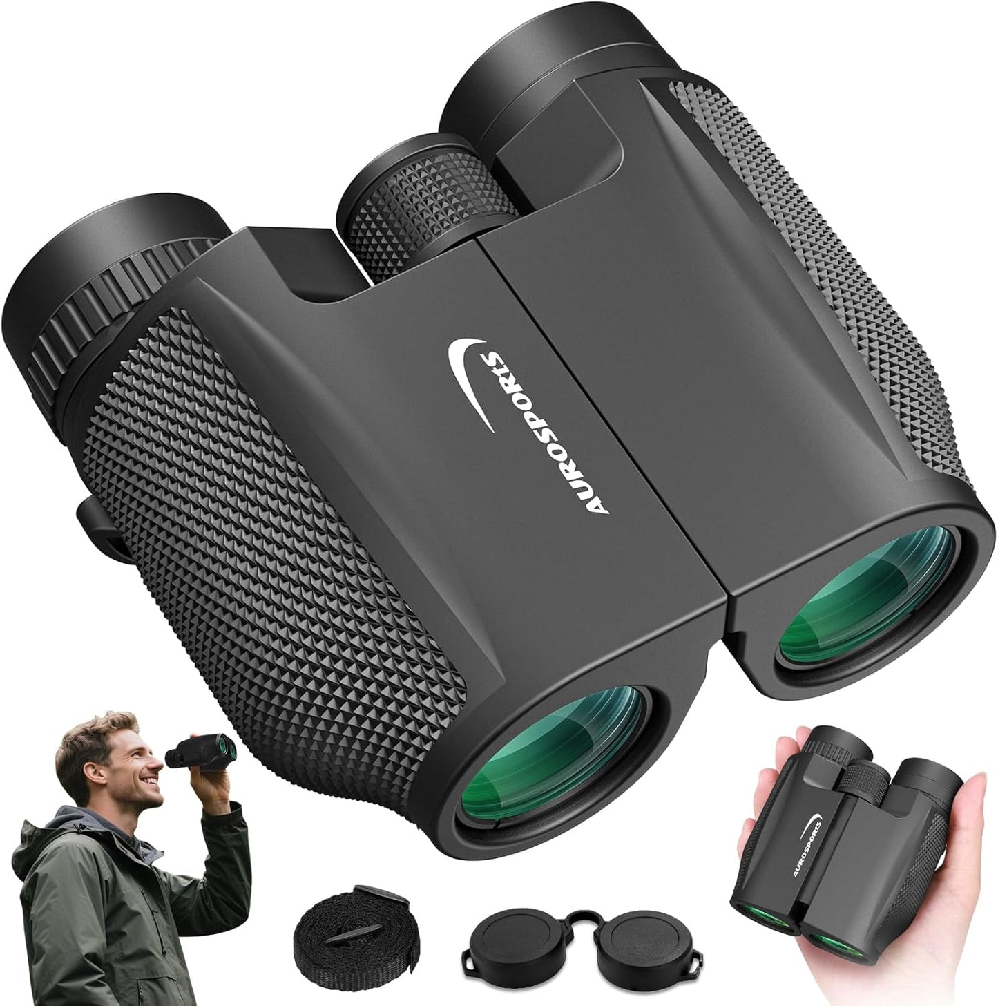 12x32 Compact Binoculars for Birdwatching and Travel Fun