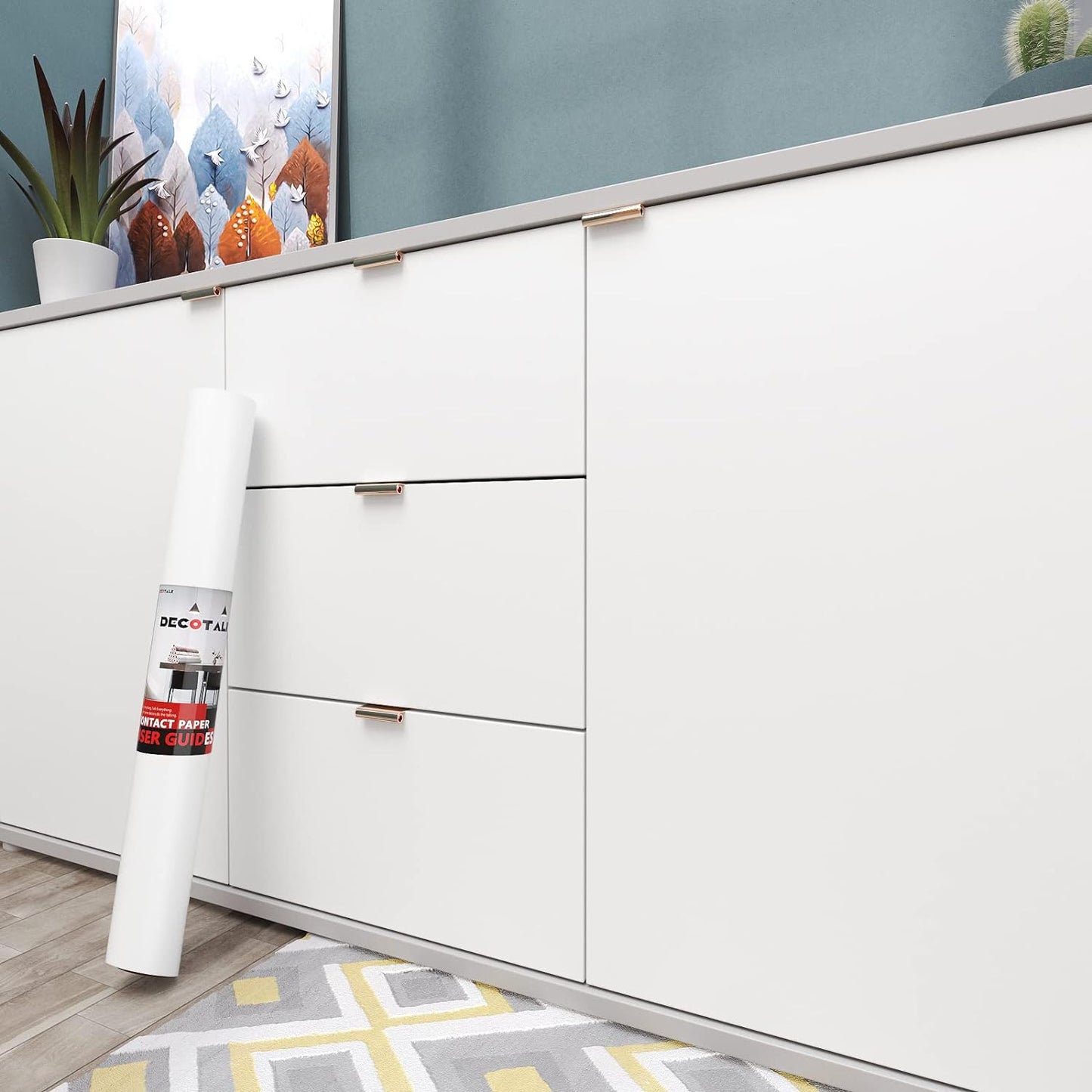 Decotalk 30in x 400in White Contact Paper for Stylish Spaces
