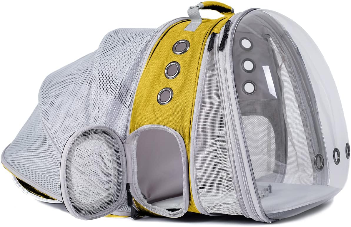 Dual Expandable Cat Backpack Carrier for Large Fat Cats