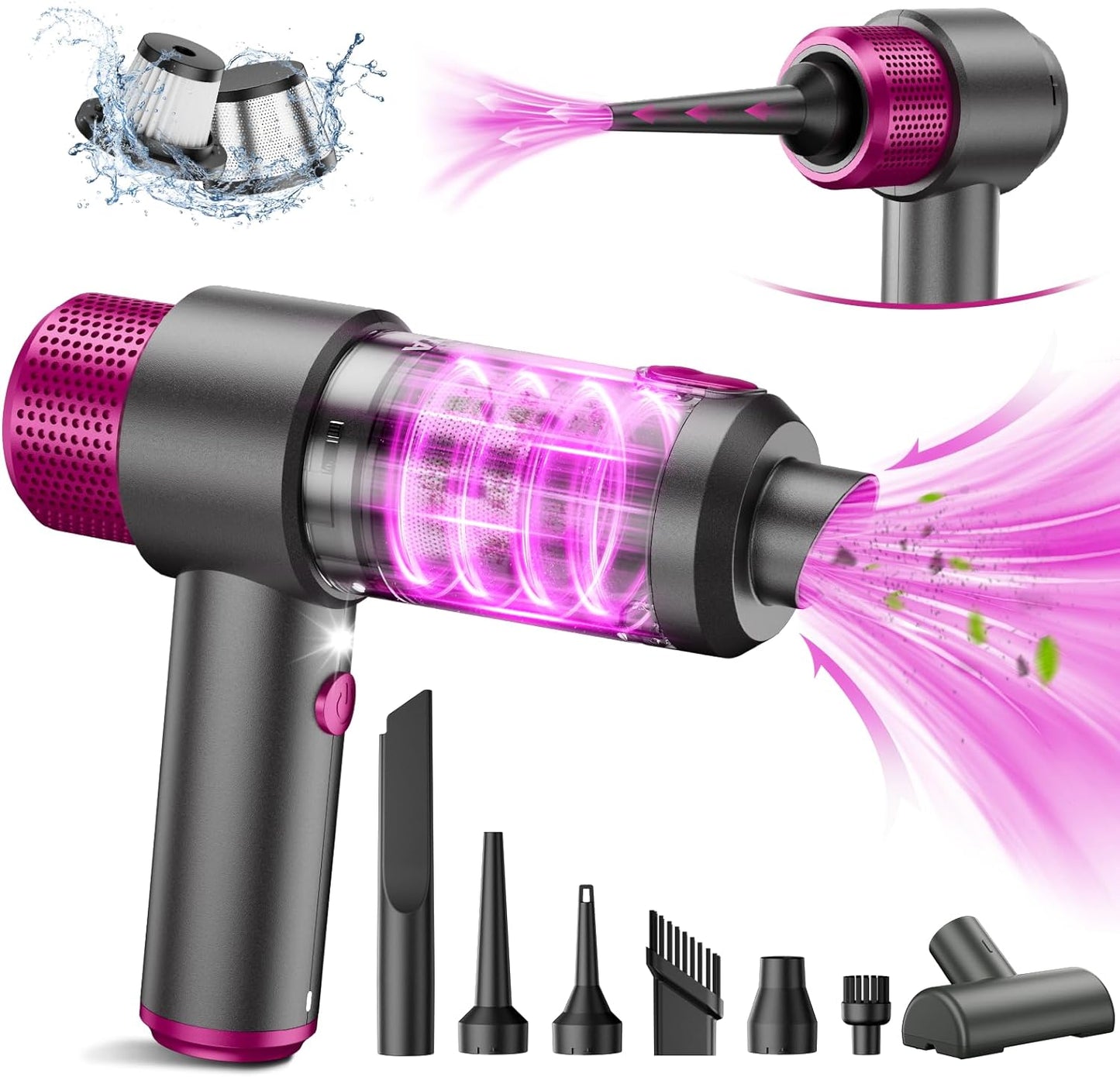 Powerful 4-in-1 Car Vacuum & Duster by EYYA
