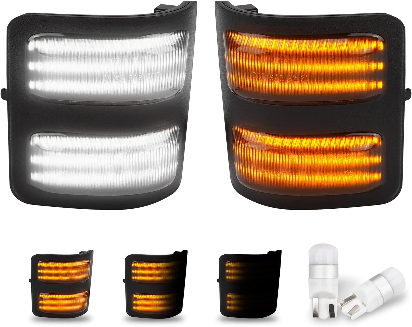 Bestview Switchback LED Side Mirror Marker Light for Ford Trucks