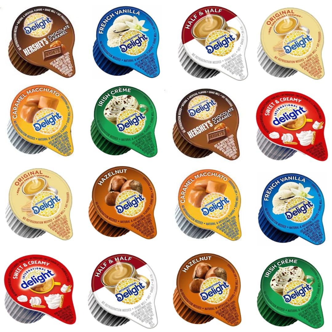 8 Flavors Ultimate Coffee Creamer Sampler - 48 Count