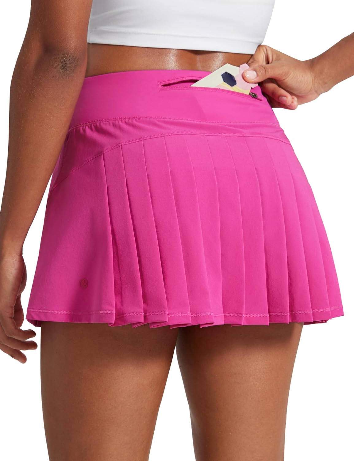 CRZ YOGA Women's Quick Dry Pleated Tennis Skirts for Sports