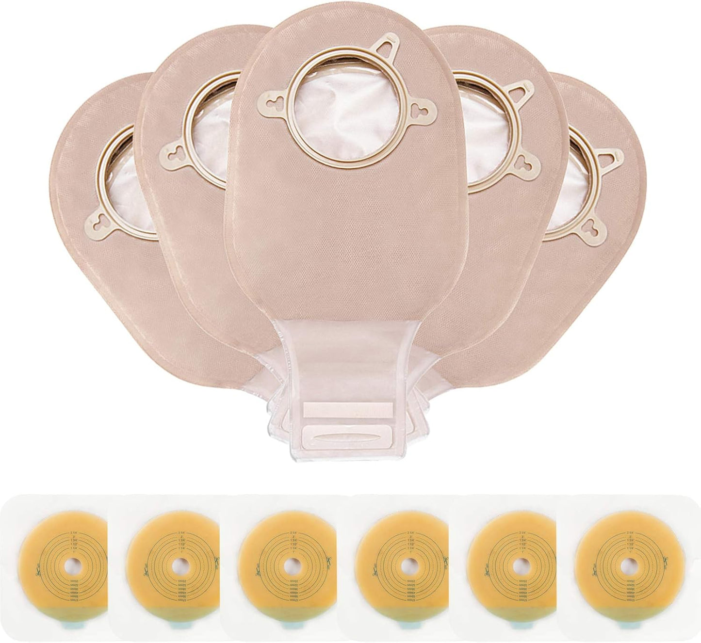 Carbou 21 PCS Ostomy Supplies Colostomy Bags for Comfort