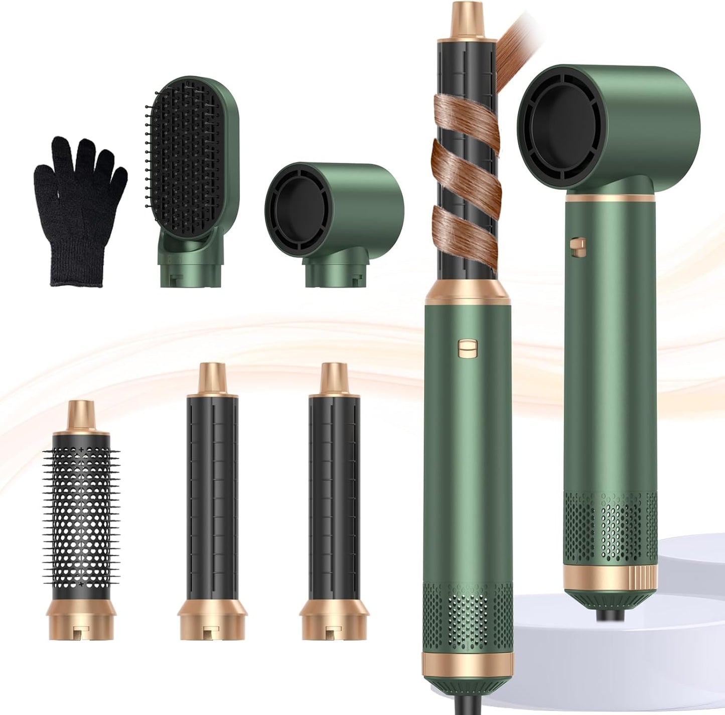 5 in 1 Blow Dryer Brush Set for Effortless Styling and Curls