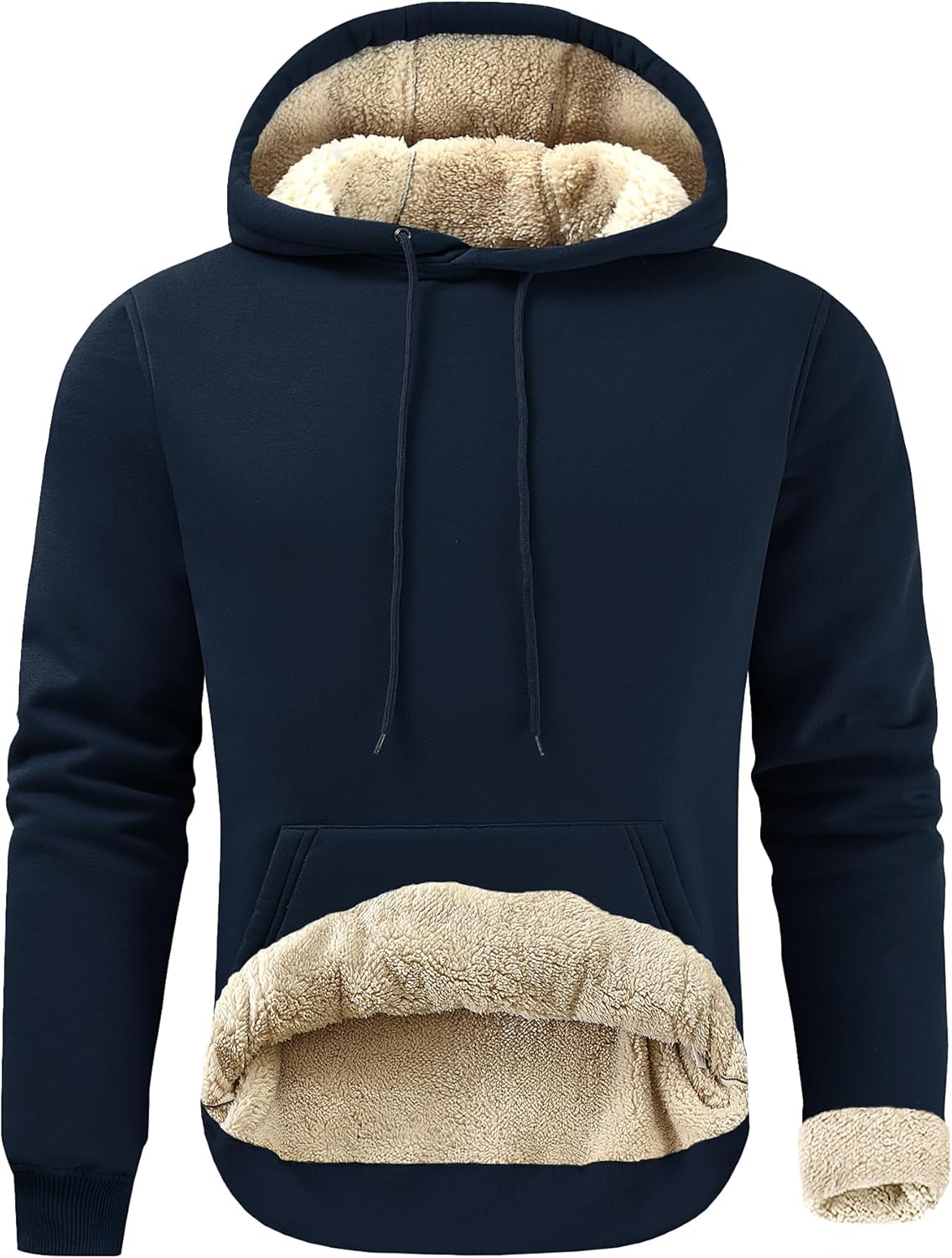 Gesean Men's Cotton Fleece Pullover Hoodie for Comfort and Style