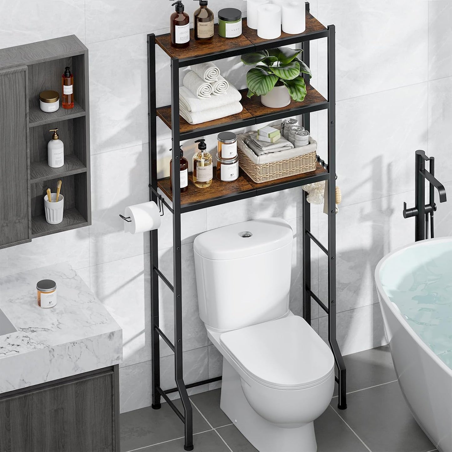 Kitsure Over The Toilet Storage Rack for Organized Bathrooms