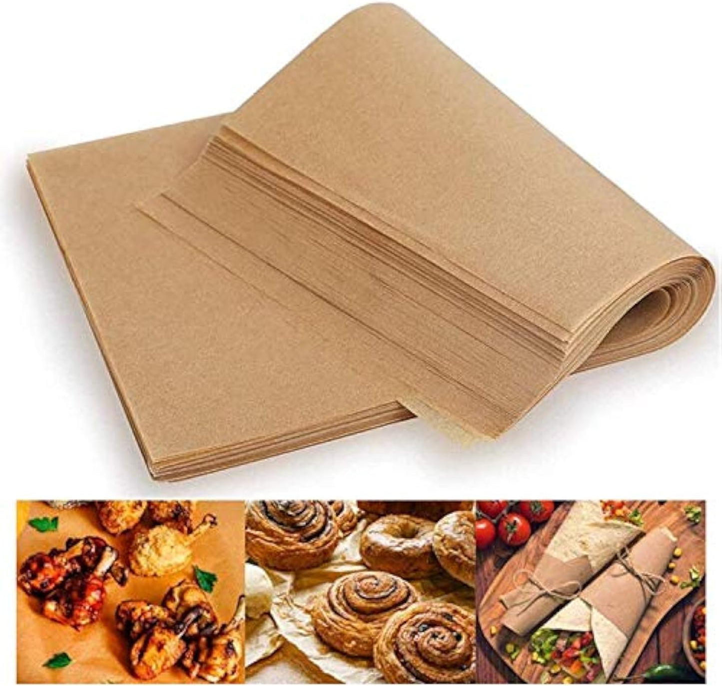 Grease Resistant Wax Paper Sheets by FUNZON