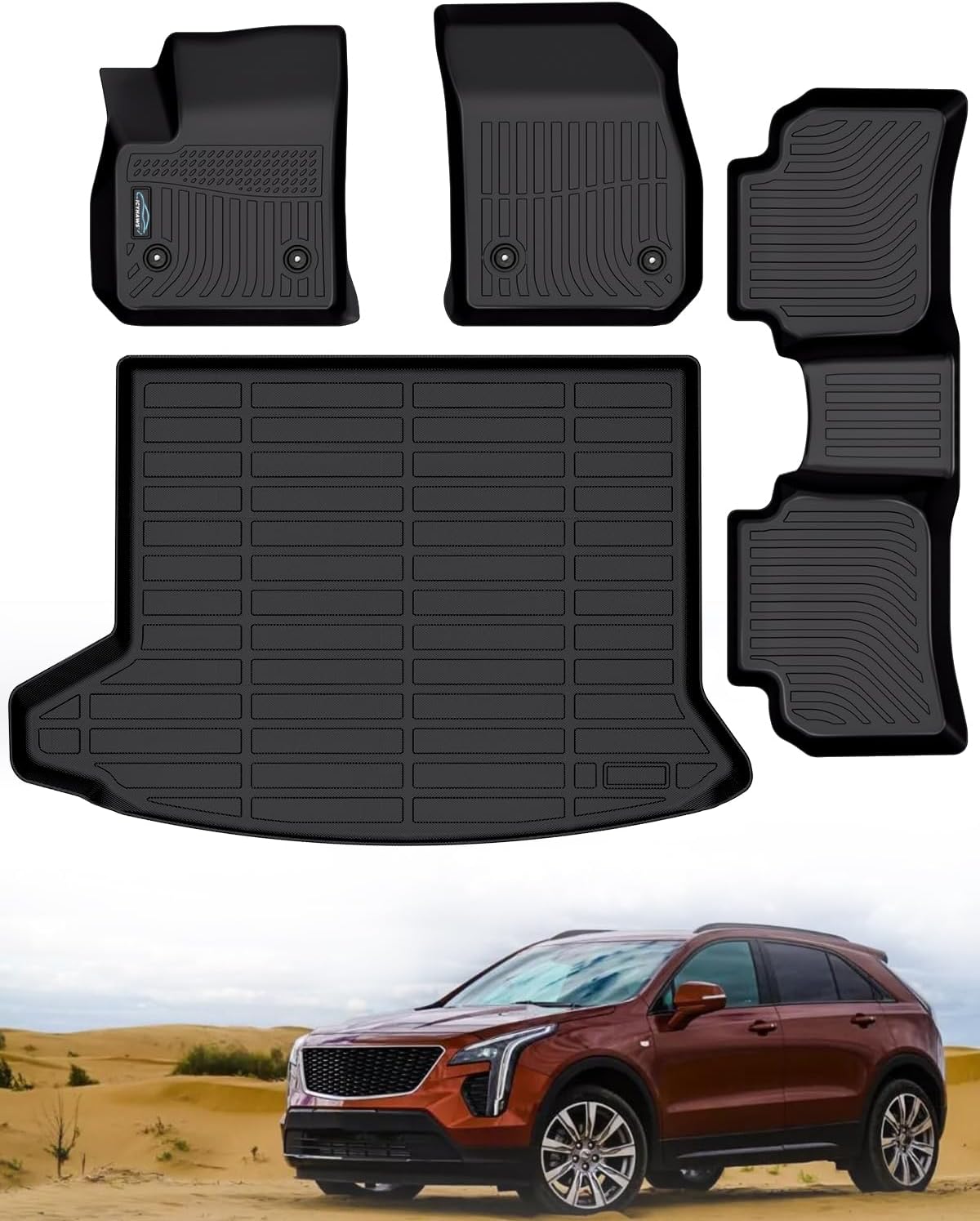 Custom Fit All Weather Floor Mats for Cadillac XT4 2019-2025