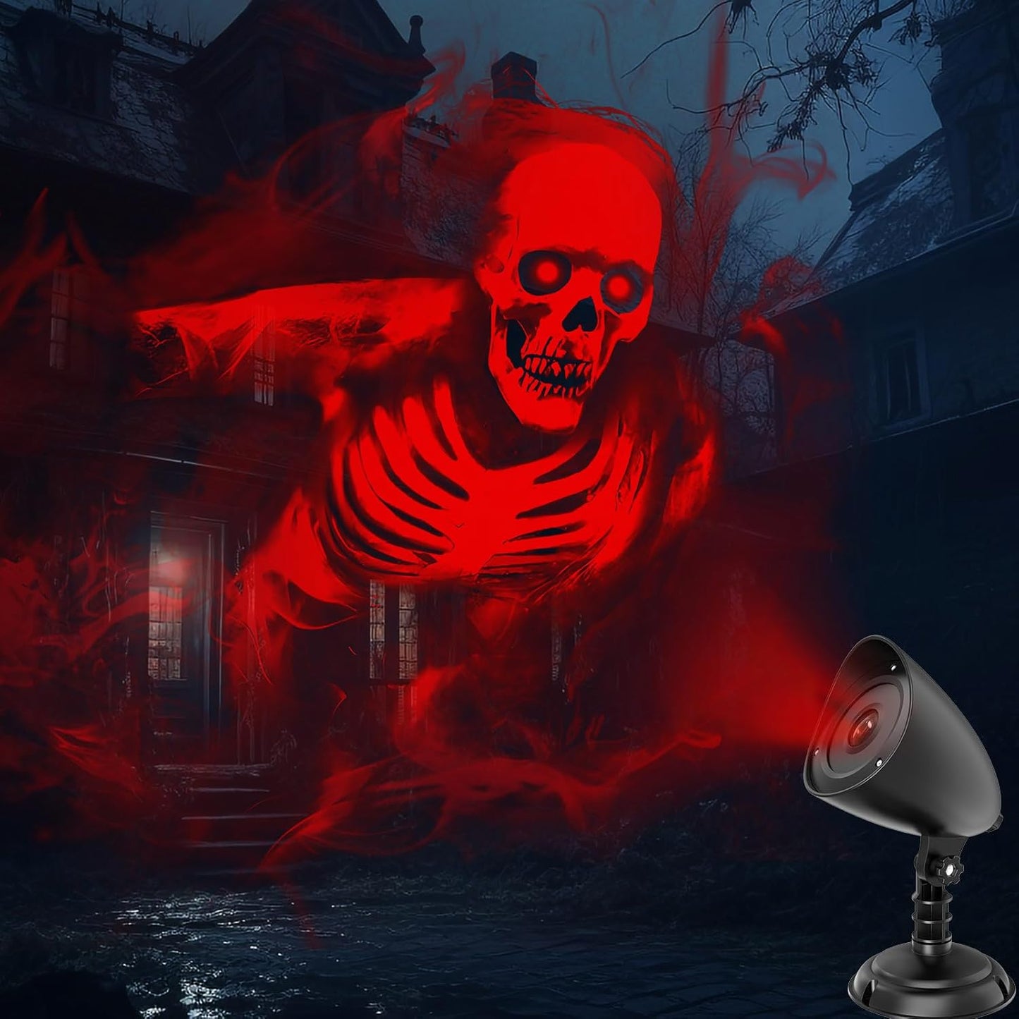 Halloween Projector Lights Outdoor for Spooky Skull Displays