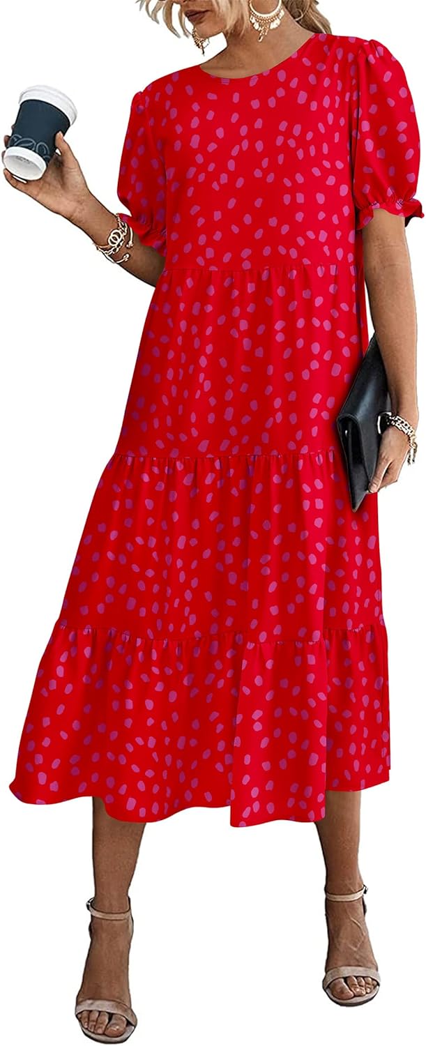 PRETTYGARDEN Summer Dresses for Women: Floral Boho Midi Style