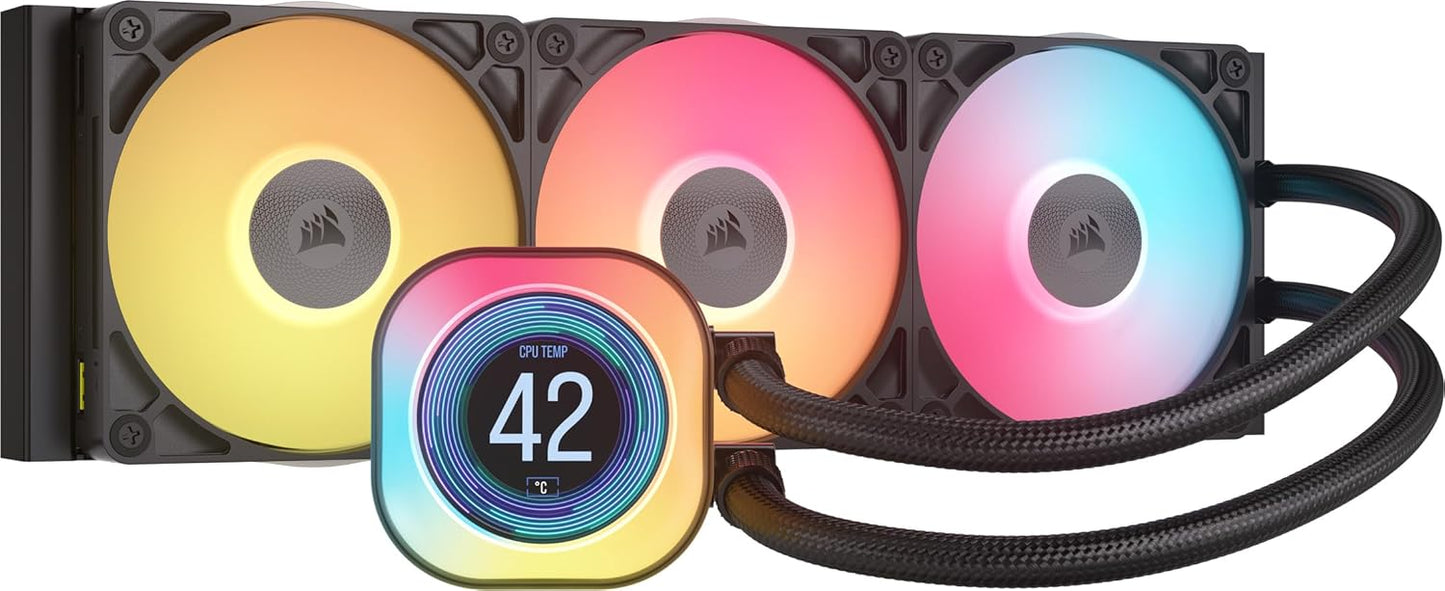 CORSAIR iCUE Link Titan 360 RX LCD Liquid CPU Cooler Review