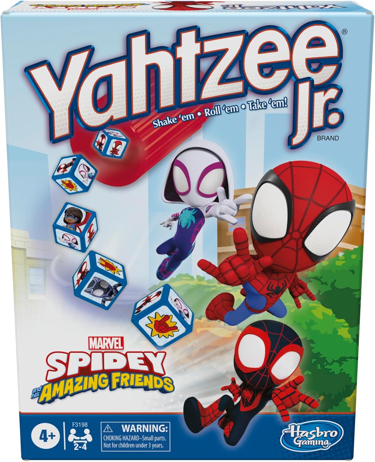 Marvel Spidey Yahtzee Jr. | Preschool Board Game | Easter Gift | Ages 4+