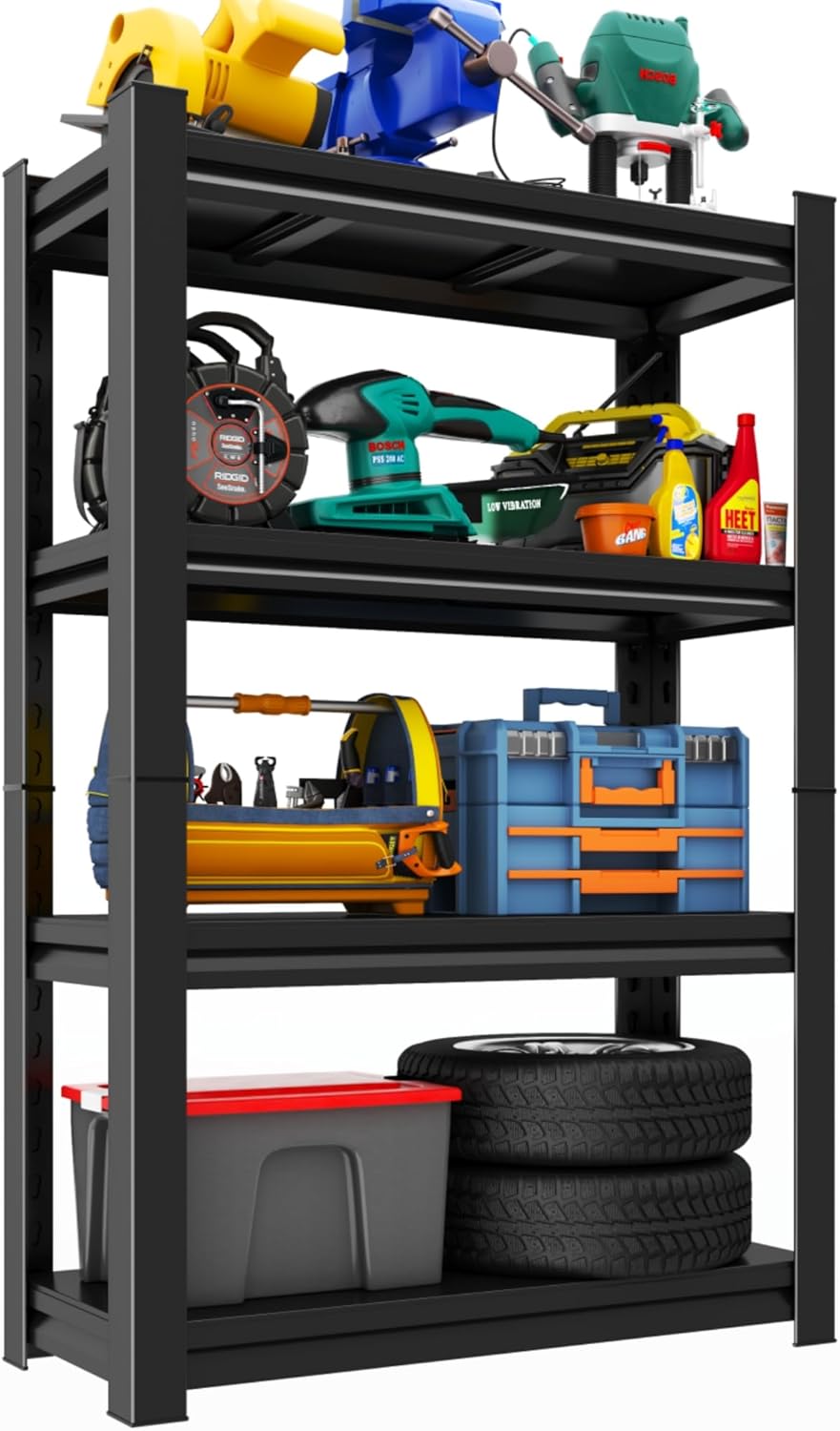 Garage Shelving Unit with Adjustable Storage Rack for Heavy Loads