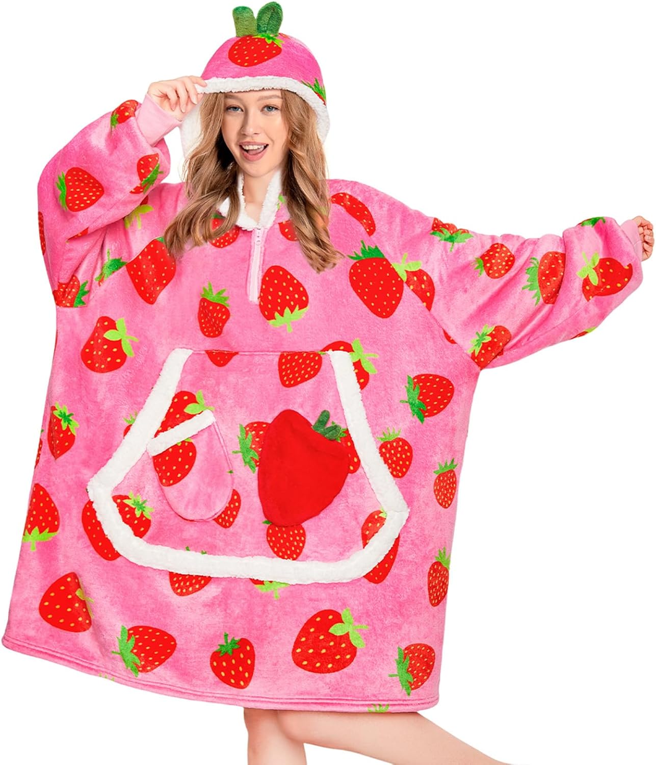 Wearable Blanket Hoodie for Adults - Cozy Oversized Comfort