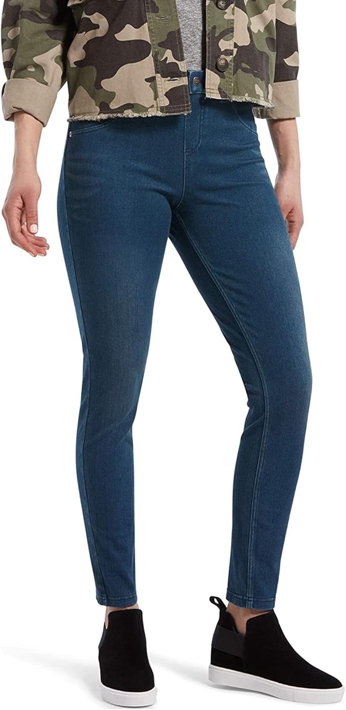 HUE Womens Ultra Soft High Waist Denim Leggings for Comfort