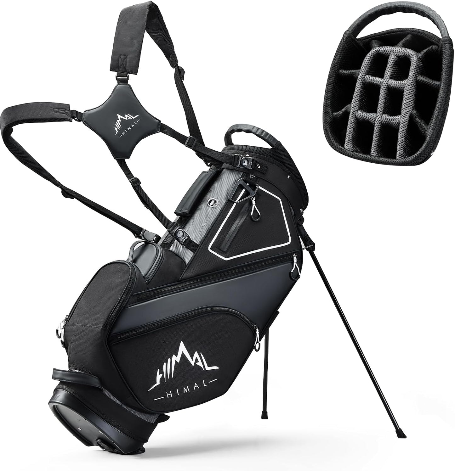 Lightweight Golf Bag with 14 Dividers & Dual Strap