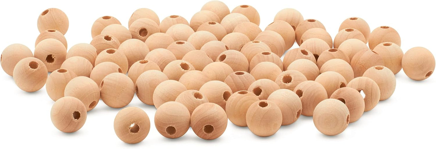 Wooden Beads for DIY Projects - Unfinished Birch Craft Supplies