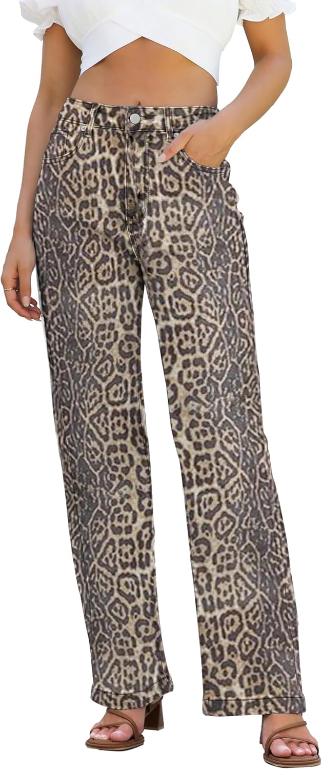 Womens High Waisted Straight Leg Jeans for Trendy Style 2025